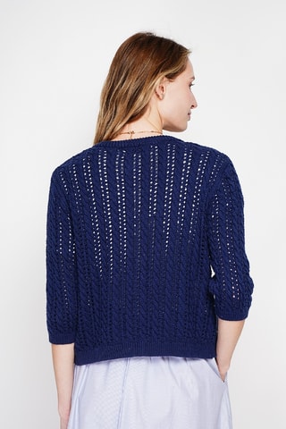 Biokatoenen Vest - Marineblauw