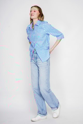 Linnen Blouse - Blauw