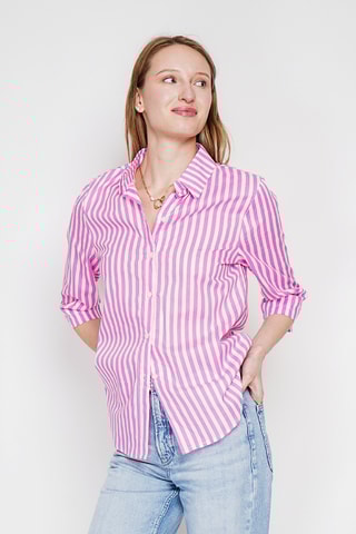 Linnen Blouse - Roze