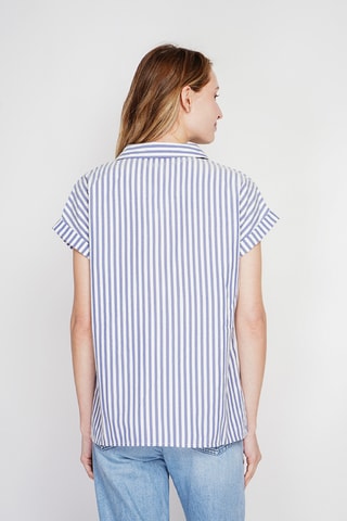 Linnen Blouse - Blauw