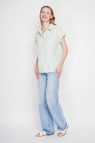 Linnen Blouse - Groen