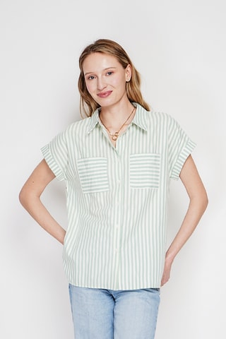 Linnen Blouse - Groen