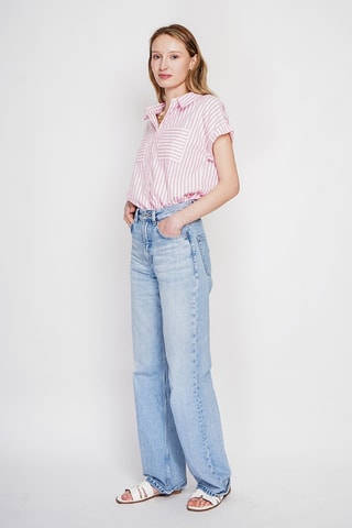 Linnen Blouse - Roze