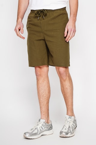 Linnen Bermuda - Kaki
