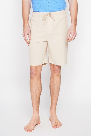 Linnen Bermuda - Beige