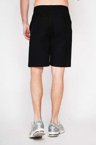 Linnen Bermuda - Zwart