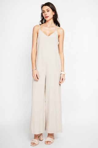 Salopette en lin - Beige