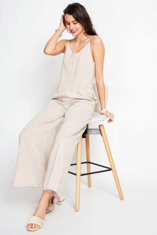 Salopette en lin - Beige