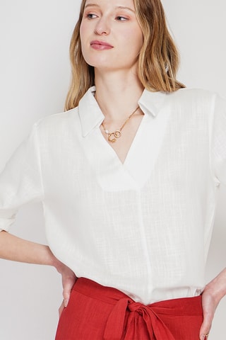 Blouse en lin - Blanc
