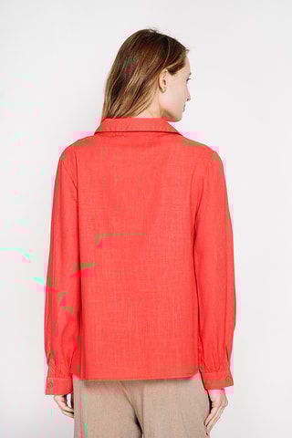 Blouse en lin - Rouge