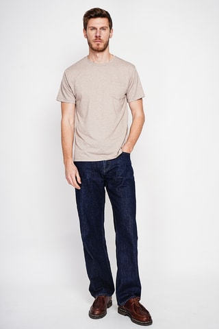 Linnen T-shirt - Beige