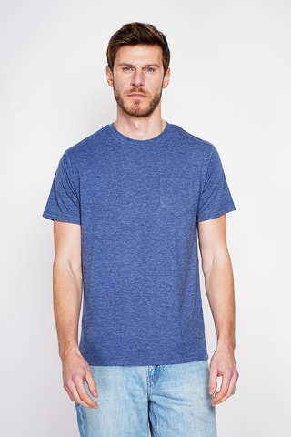 T-shirt en lin - Bleu marine