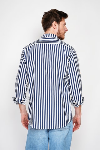 Linnen Blouse - Marineblauw