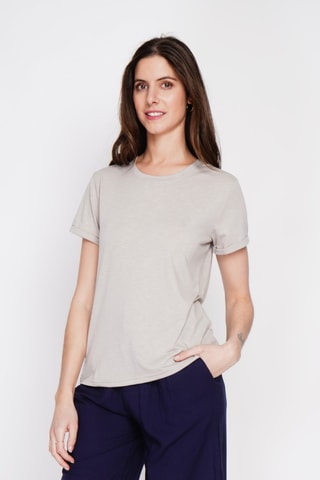 Linnen T-shirt - Beige
