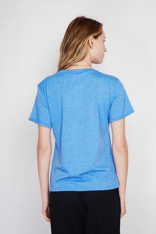 Linnen T-shirt - Blauw