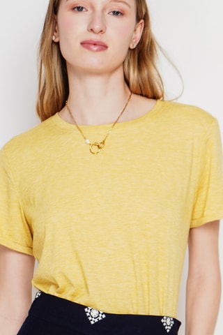 Linnen T-shirt - Oranje