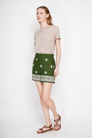 Linnen T-shirt - Beige