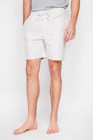 Linnen Bermuda - Camel