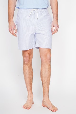Linnen Bermuda - Marineblauw