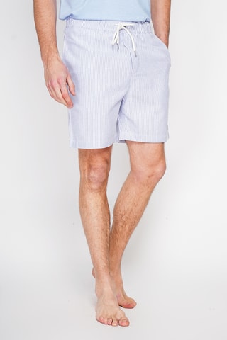Linnen Bermuda - Marineblauw