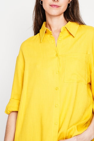 Linnen Blouse - Oranje