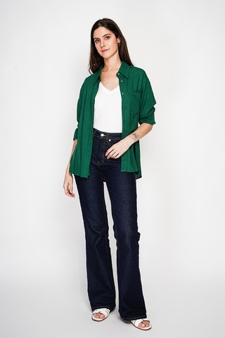 Linnen Blouse - Blauw