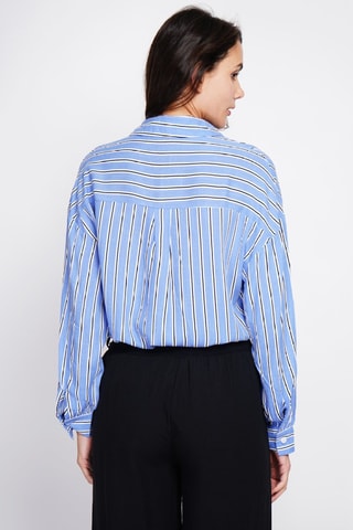 Linnen Tuniek - Zwart, blauw en wit