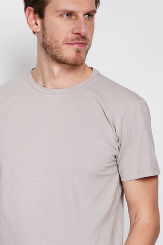 Linnen T-shirt - Beige