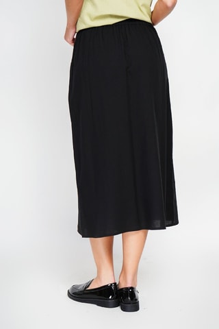 Linnen Wikkelrok - Zwart