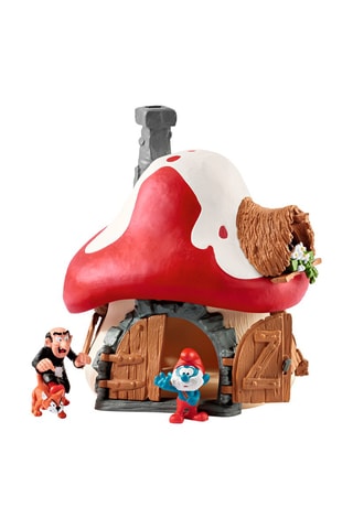 Smurfenhuis met 2 smurfen Schleich- Vanaf 3 Jaar