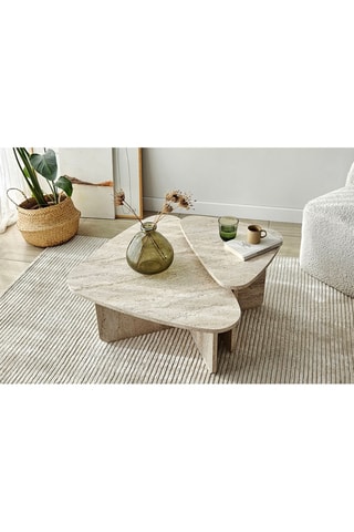 2 tables basses Ballare - 90 x 35 x 60 / 60 x 40 x 40 cm