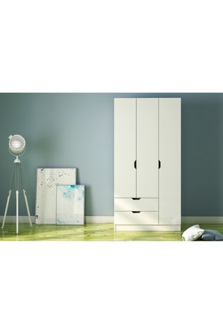 Armoire 3 portes Rb-155 - 90 x 45 x 180 cm