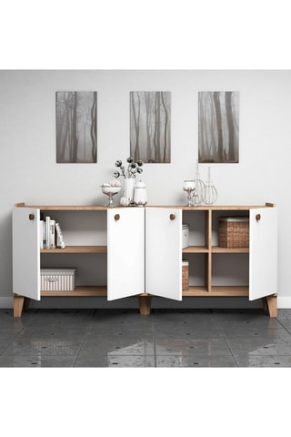 Bahut 4 portes - 180 x 41 x 77,8 cm