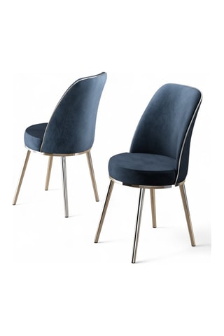 2 chaises Pefa - Anthracite et argenté