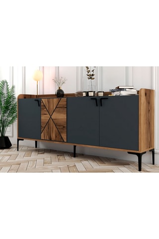 Buffet 4 portes - 180 x 35 x 78 cm