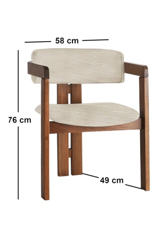 Chaise en bois - 58 x 76 x 49 cm