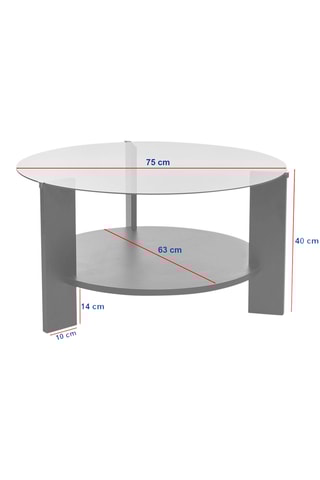 Table basse Clara - 75 x 75 x 40 cm