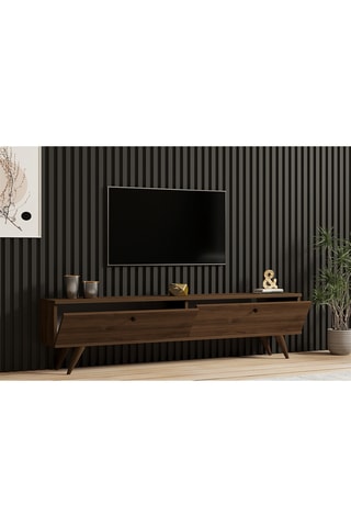 Meuble TV 2 abattants Paris - 160 x 40 x 25 cm