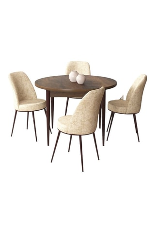 Table et 4 chaises - 90 x 75 x 90 cm