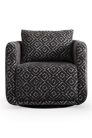 Fauteuil en bois - Noir - En tissu structuré