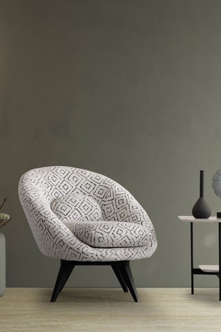 Fauteuil en bois - Gris - En polyester