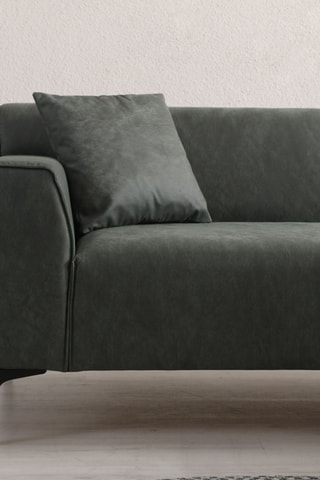 Canapé d'angle droit - Anthracite - 3/4 places - Tissu structuré