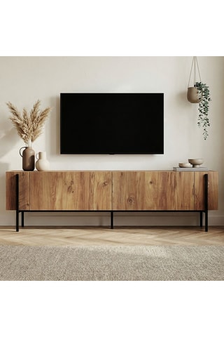 Meuble TV 2 abattants - 180 x 45 x 30 cm