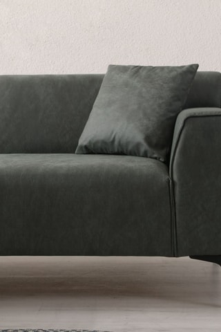 Canapé d'angle gauche - Anthracite - 3/4 places - Tissu structuré