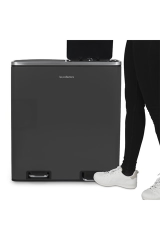 Vuilnisbak voor afvalscheiding met pedaal - 2 x 30 l