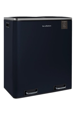 Roestvrijstalen Pedaalemmer 2 Compartimenten - 60 l