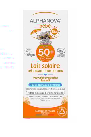 Lait solaire bio bébé SPF50 - 50 ml