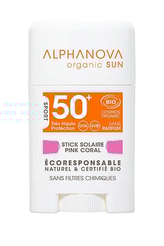 Stick solaire SPF50+ Pink Corail bio - Tous types de peaux - 12 g