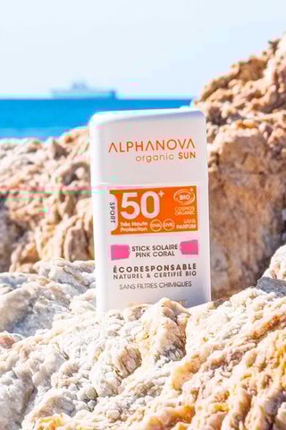 Stick solaire SPF50+ Pink Corail bio - Tous types de peaux - 12 g