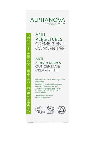 Crème 2-en-1 concentrée bio Anti-vergetures - 150 ml